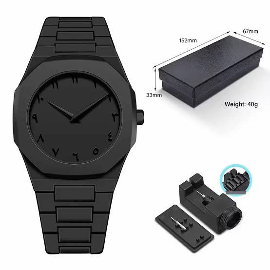 Black Arabic Watch – Classic Edition