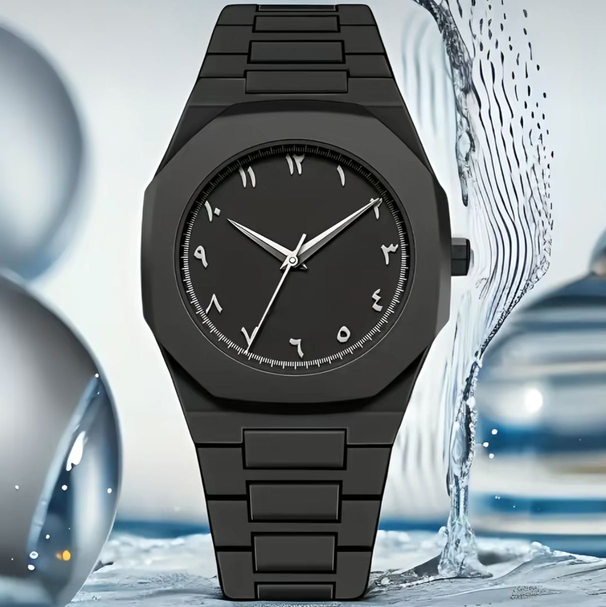 Black Arabic Watch – Classic Edition