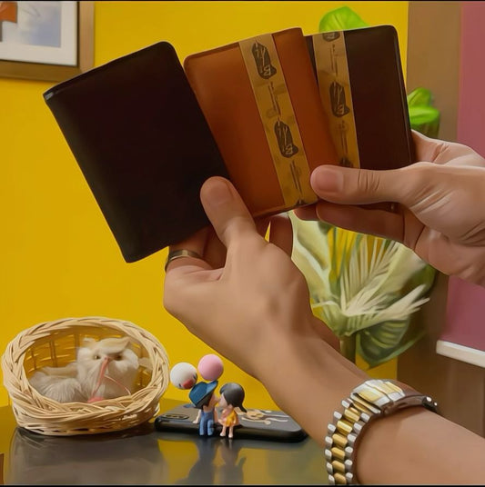 Mini Wallet Plus Card Holder With Magnetic Button