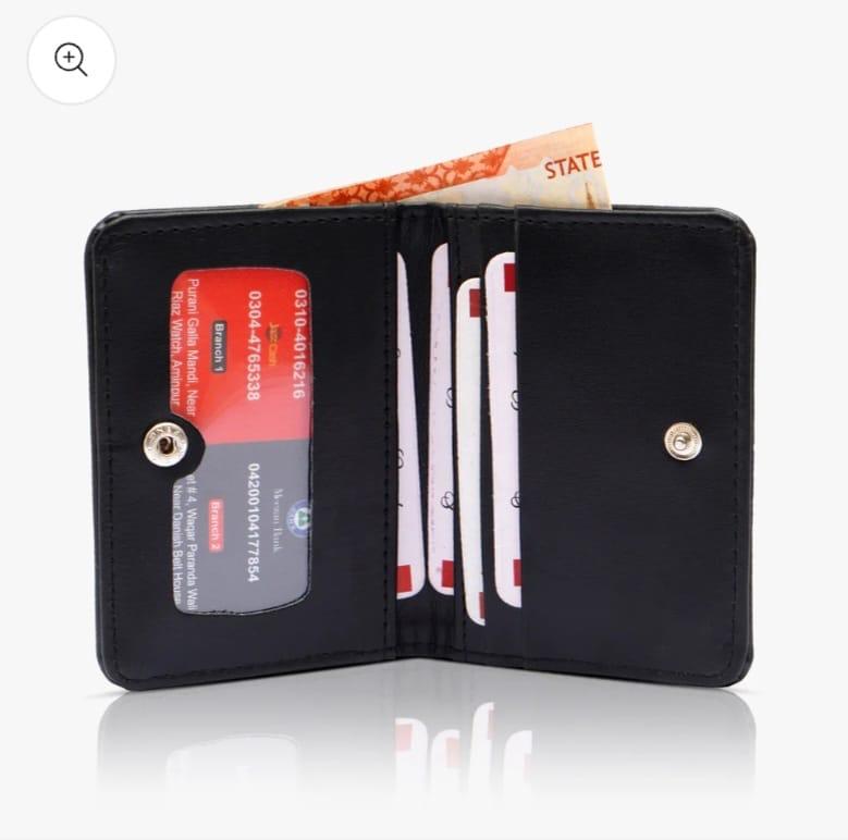 Mini Wallet Plus Card Holder With Magnetic Button